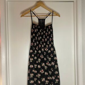 Xhilaration Black Floral Mini Dress